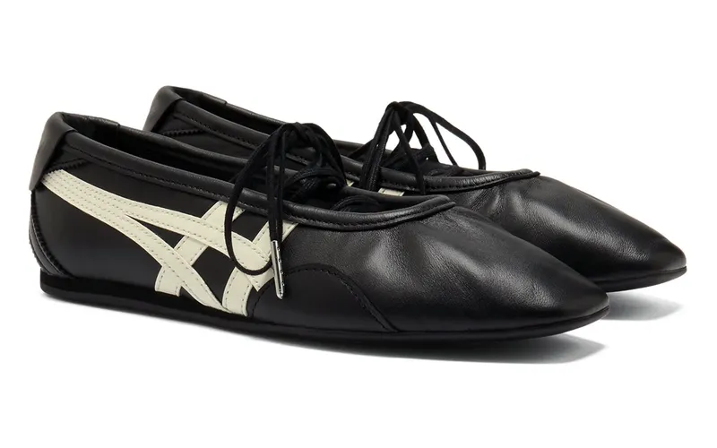 Onitsuka Tiger Womens Gymnarina “Black Cream” (1182A704-001)