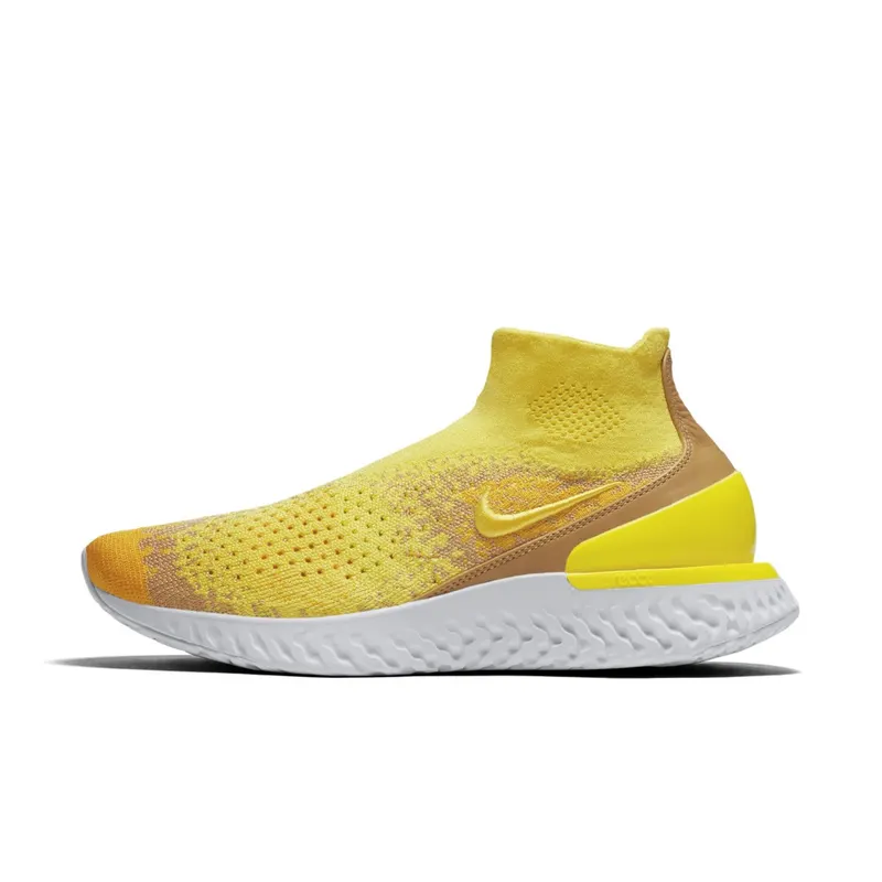 Nike  Rise React Flyknit Sonic Yellow Sonic Yellow/Dark Stucco-Amarillo (BQ6176-707)