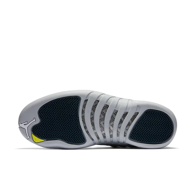 Jordan 12 Retro Low Wolf Grey Wolf Grey/Armory Navy-Electrolime (308317-002)