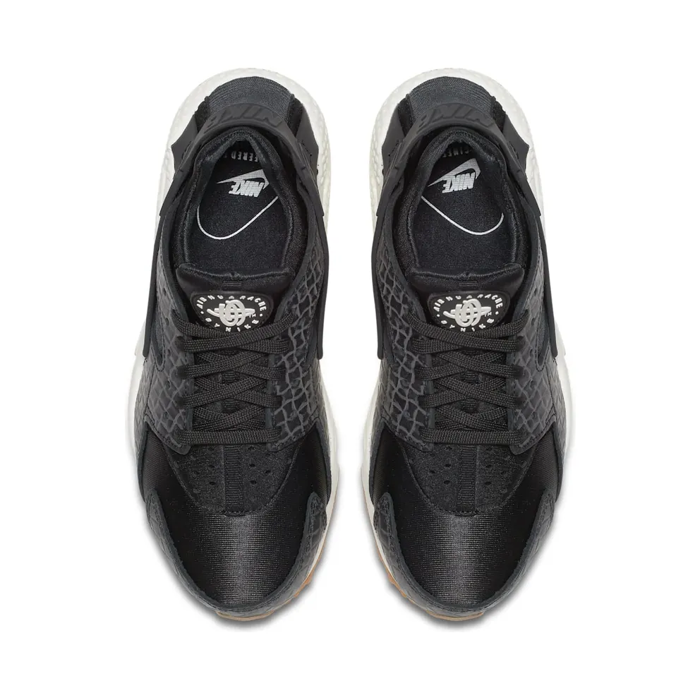 Nike Air Huarache Run Premium Black/Black-Sail-Gum Medium Brown (W) Black/Black-Sail-Gum Medium Brown (683818-011)