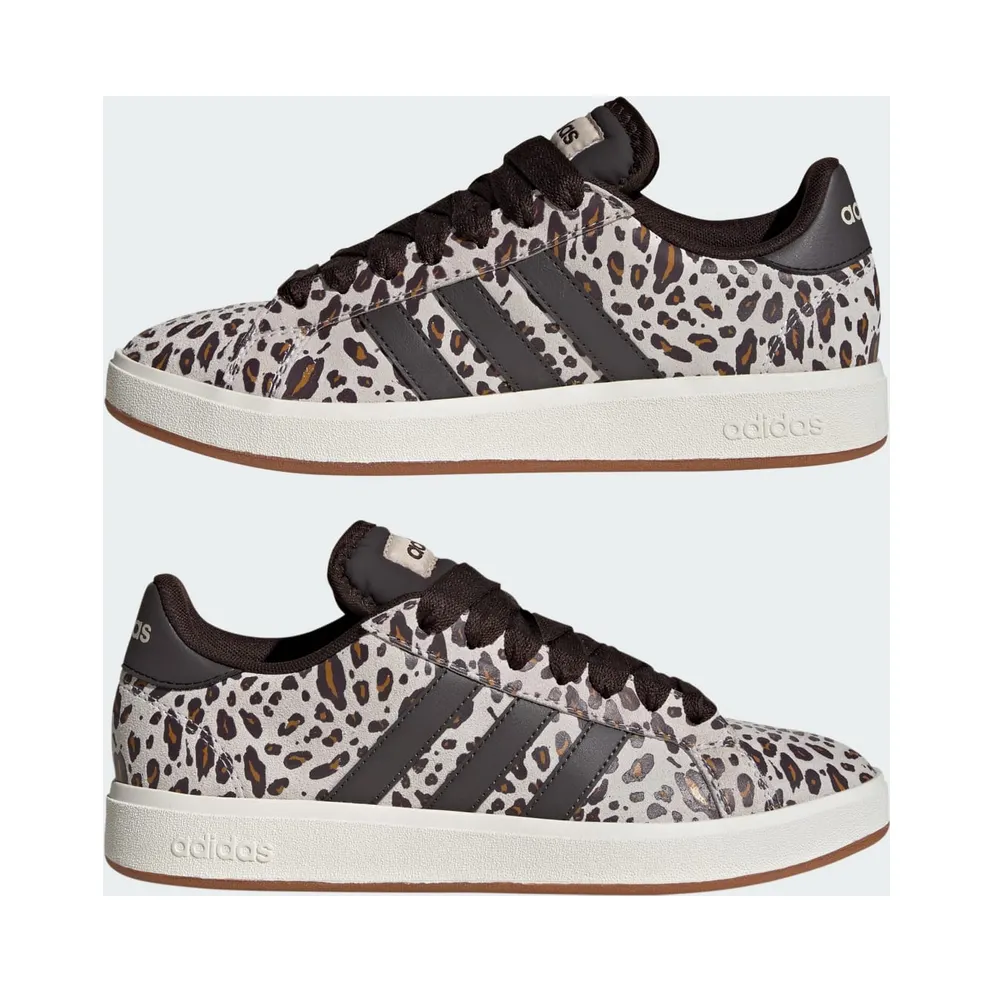 adidas Grand Court Base 00s “Crystal Linen / Aurora Coffee / Core White” (KI3331)