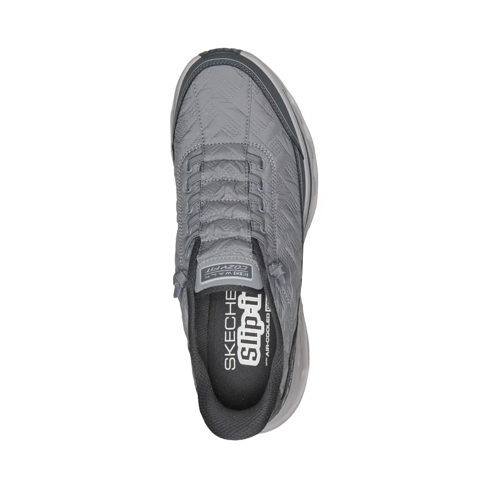 Skechers Slip-ins: GO Walk Glide-Step 2.0 “Cozy Fit Walker Sneaker Grey” (217035GRY)