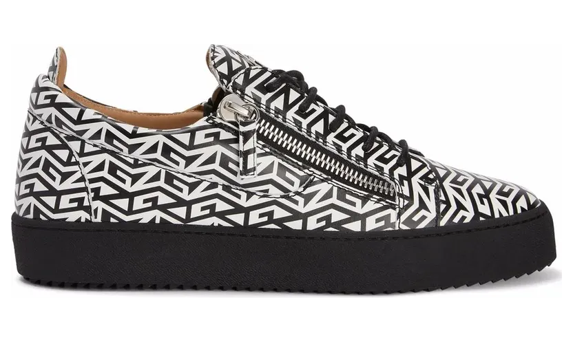 Giuseppe Zanotti Frankie sneakers met monogram – Zwart (RM20055001)