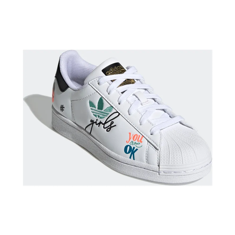 Adidas Superstar Pure Cloud White / Core Black / Gold Metallic (H03995)