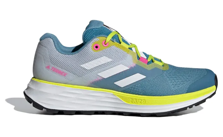 adidas Terrex Two Flow Trail Hazy Blue Acid Yellow (W) (FW9315)