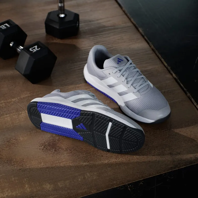 Adidas Dropset Base Training Shoes Halo Silver / Cloud White / Pure Purple (KJ9169)