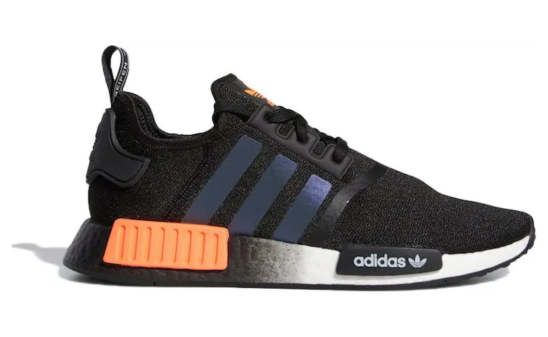 adidas NMD R1 Core Black Solar Orange Iridescent (FW0185)