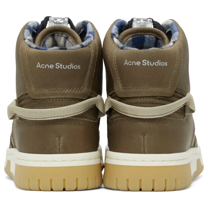 Acne Studios Brown Suede High-Top Sneakers (AD0410-) (4)