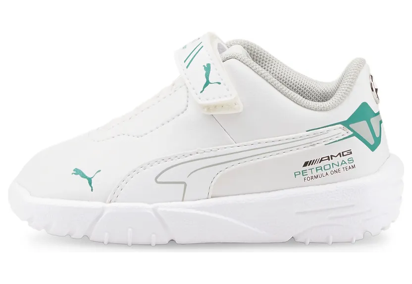 Puma Mercedes F1 Drift Cat Delta motorsportschoenen baby’s Wit/Groen (306922-03)