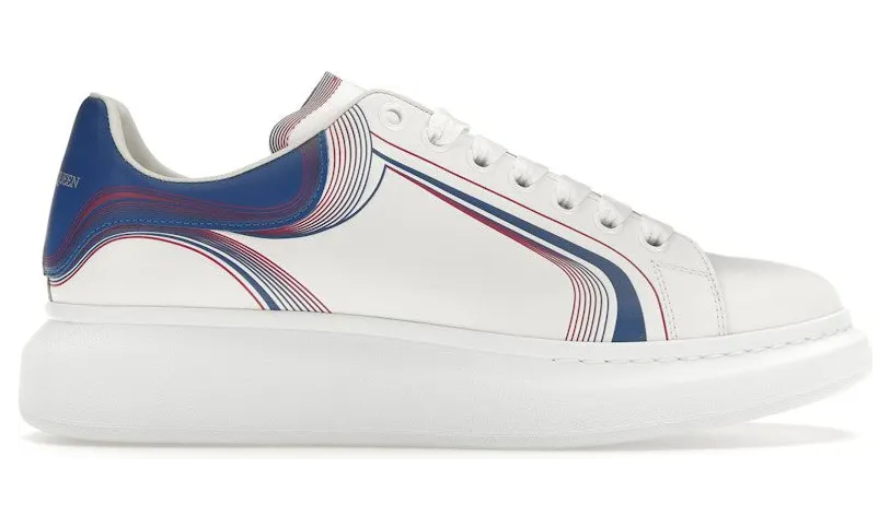 Alexander McQueen Oversized White Galactic Blue (750336WIDJQ8833)