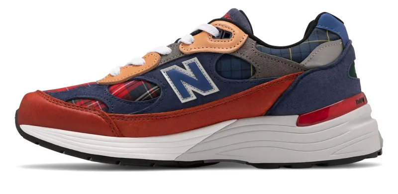 New Balance 992 Concepts Plaid Red/Blue (M992AD)