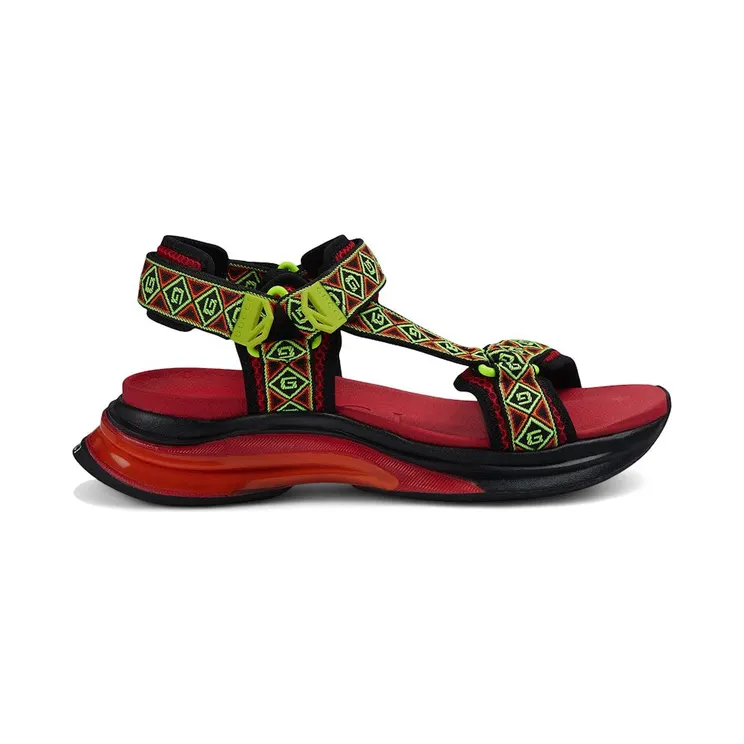Gucci Run Sandal Red Multi (746299 FAB0J 1341)