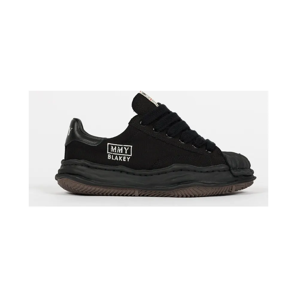 Maison Mihara Yasuhiro Blakey OG Sole Canvas Low Black (A08FW735-BLKBLK)