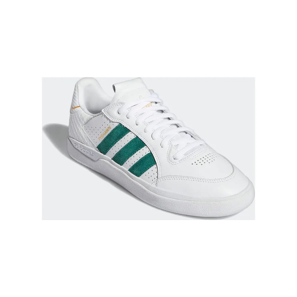 adidas Tyshawn Low Cloud White / Collegiate Green / Gold Metallic (GY6954)
