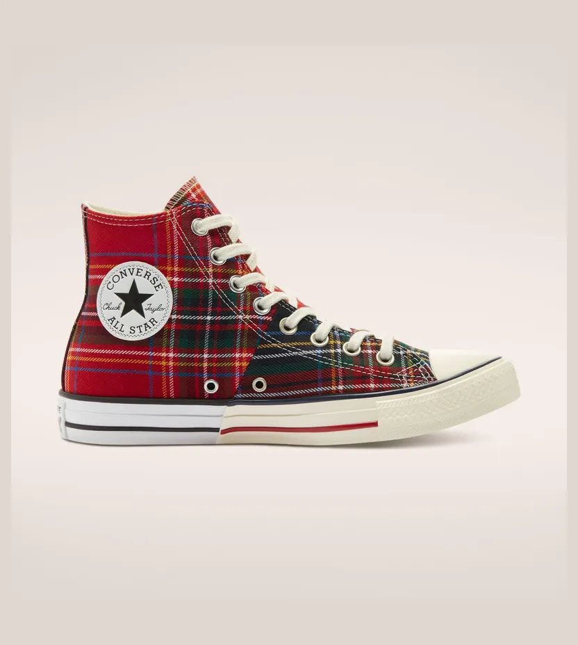 Converse Unisex Archive Plaids Chuck Taylor All Star High Top Red/blue/egret (169259C)