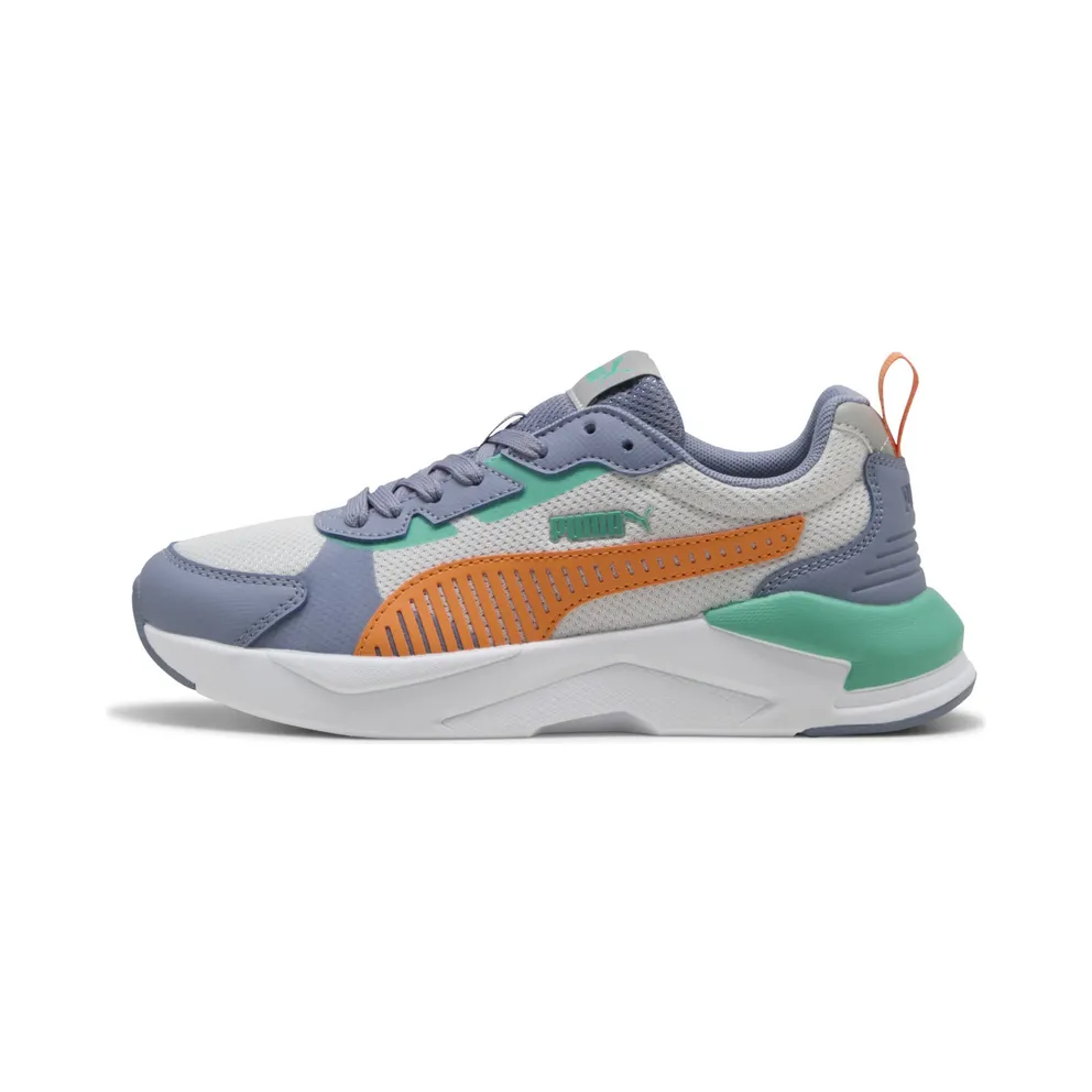 Puma X-Ray 3 “Feather Gray / Melon Glow / Gray Sky / Vibrant Green” (401493_08)