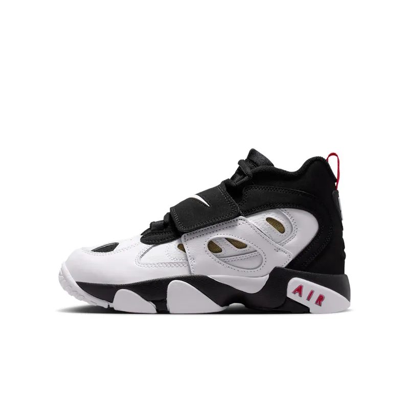 Nike Air Diamond Turf II GS “Black / Flame Red / Metallic / White” (IR4727-001)