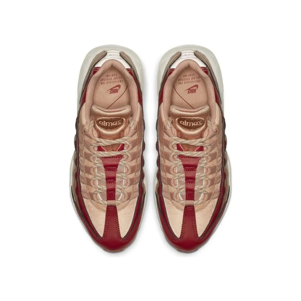 Nike Air Max 95 Team Crimson Dusty Peach (W) Team Crimson/Rose Gold-Summit White-Dusty Peach (307960-607)