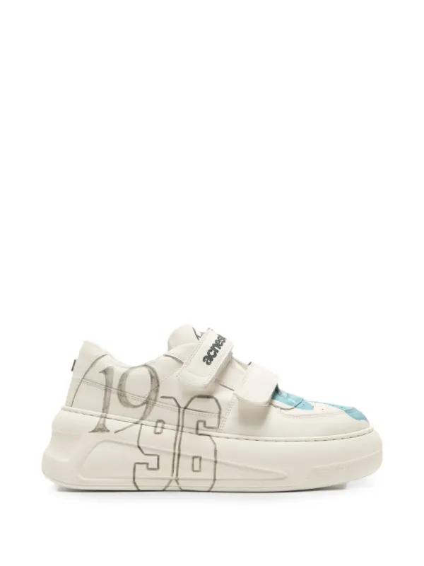 Acne Studios Plateau-Sneakers mit Klettverschluss – Nude (CD0030)
