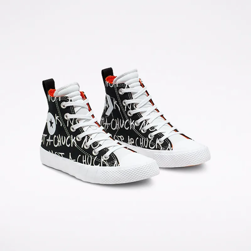 Converse UNT1TL3D High Top Black/white/bold Mandarin (266514C)