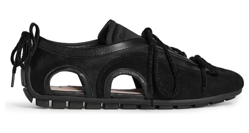Simone Rocha Ballerina’s met uitgesneden details “Black” (BPT100)