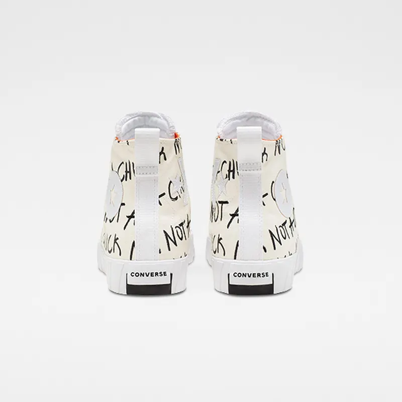 Converse Chuck Taylor All-Star 70s Hi Unt1tl3d “Not a Chuck” White Egret/White-Bold Mandarin (166503C)