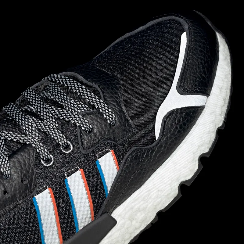 Adidas Nite Jogger Core Black / Silver Metallic / Bright Blue (H01718)