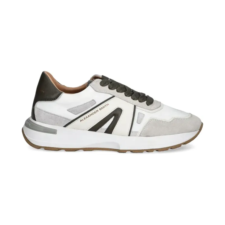 Alexander Smith met leren vlakken “White” (ASBBLPM3343)