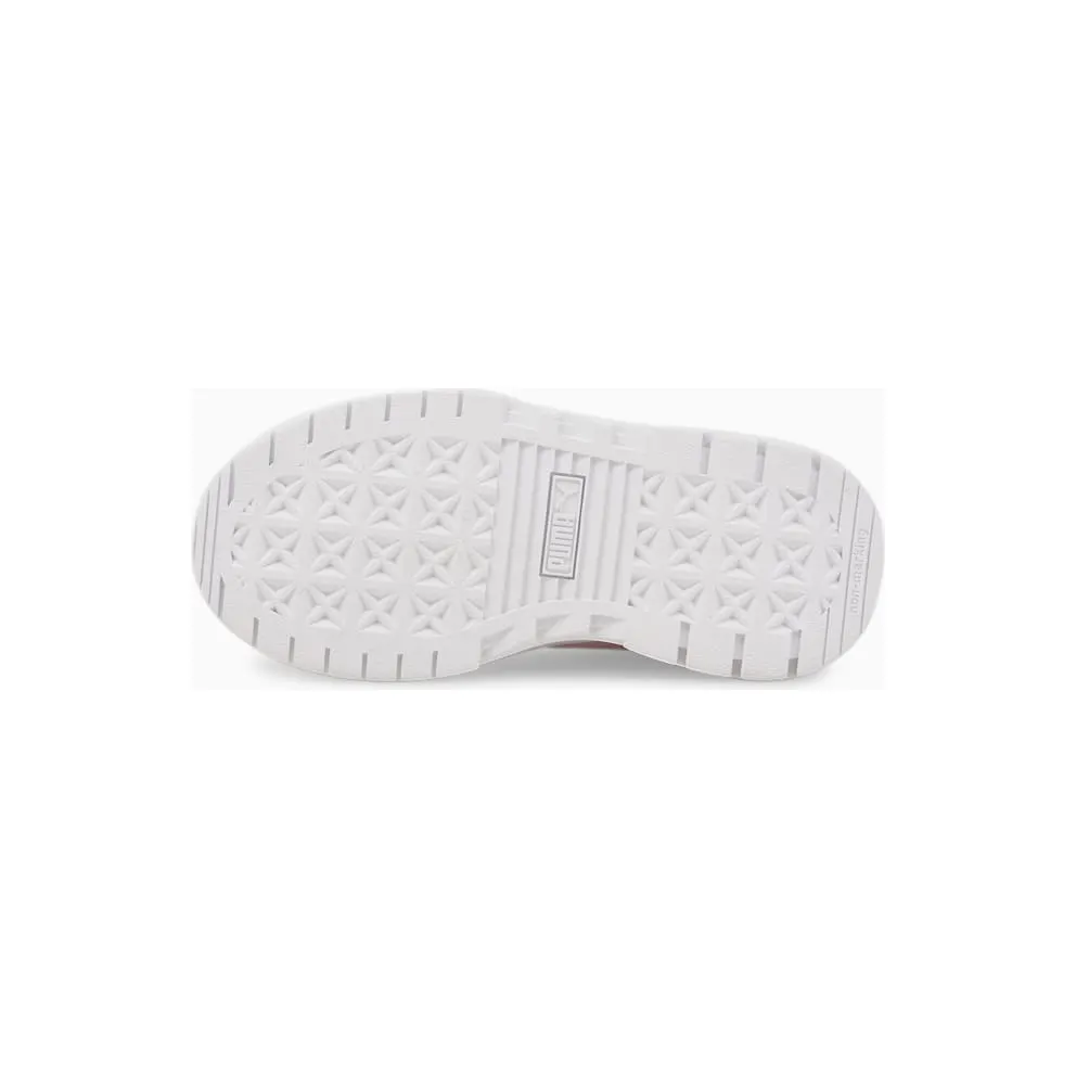 PUMA Mayze Leather Kids’ White/Chalk Pink (384528-03)