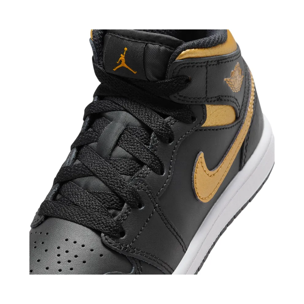 Jordan 1 Mid Metallic Gold Black (DQ8424-071)