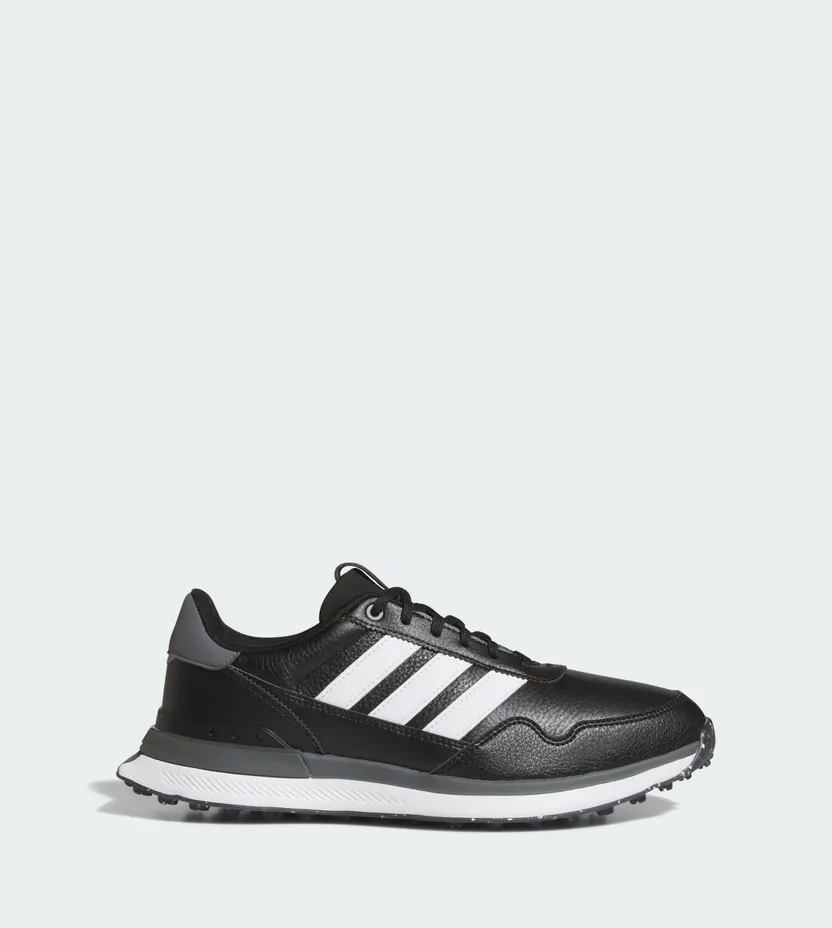 adidas S2G 26 Leather Spikeless Golf Black White Grey Four (JQ9315)