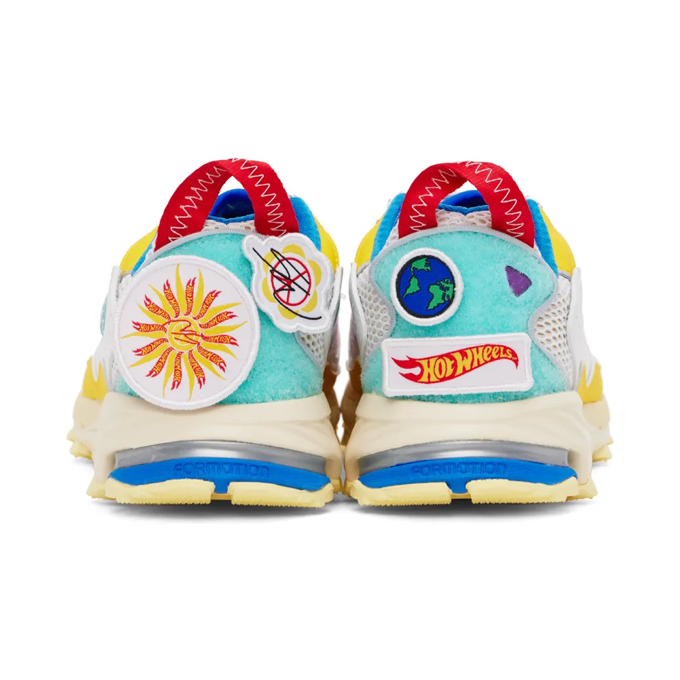 Adidas Sean Wotherspoon x Hot Wheels Superturf Cloud White / Bold Gold / Blue Bird (GX9682)