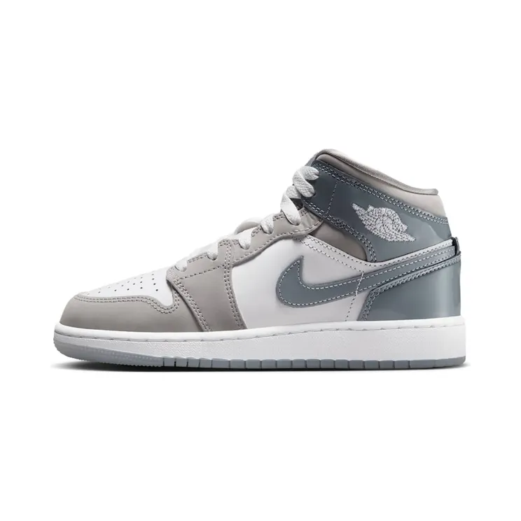 Jordan 1 Mid GS “White Medium Cool Grey” (HF3193-100)