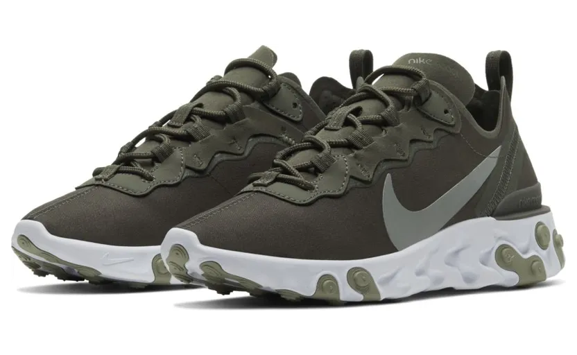 Nike WMNS React Element 55 Cargo Khaki / Jade Stone / White (BQ2728-302)