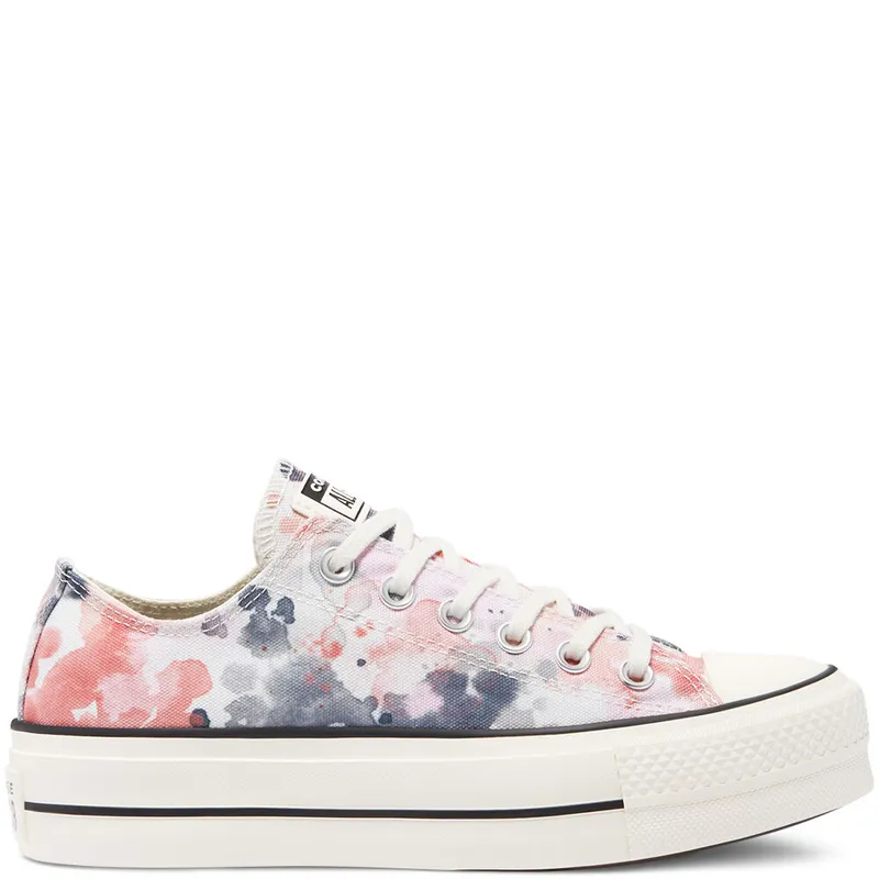 Converse Festival Platform Chuck Taylor All Star Low Top Egret/terracotta Pink/black (570970C)