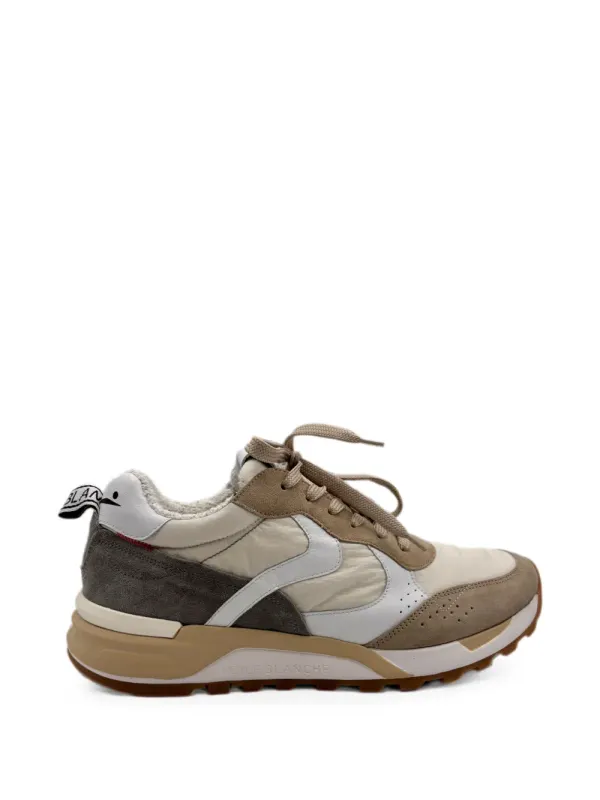 Voile Blanche Magg suède sneakers with vlakken – Beige (MAGGSUEDE)