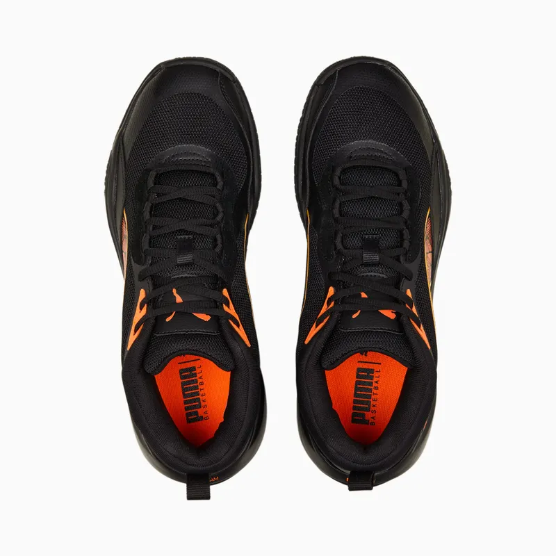 Puma Playmaker Pro Laser Basketball Shoes Orange/Black (378323-01)