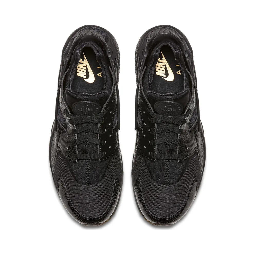 Nike Air Huarache Run Snakeskin Black Gum Black/Elemental Gold-Gum Medium Brown (318429-052)