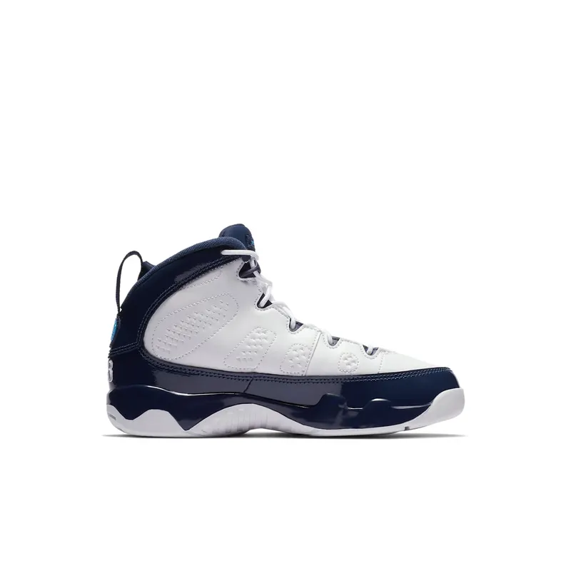 Jordan 9 Retro Pearl Blue (PS) White/University Blue-Midnight Navy (401811-145)