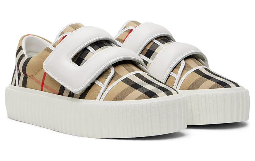 Burberry Kids Beige Vintage Check Sneakers (8047490) (4)