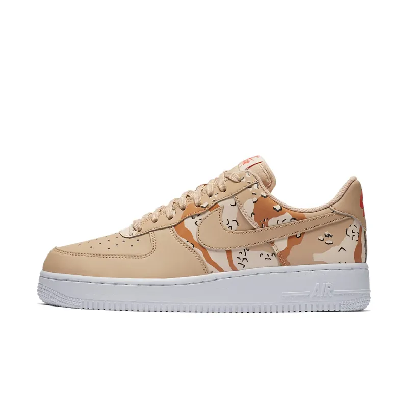 Nike Air Force 1 Low Desert Camo Bio Beige Bio Beige/Bio Beige-Orange Quartz (823511-202)