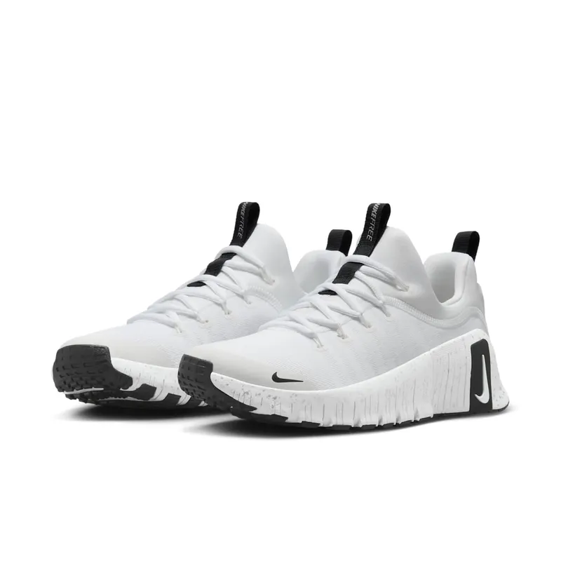 Nike Free Metcon 6 White Metallic Silver Light Smoke Grey Black (HQ3510-100)