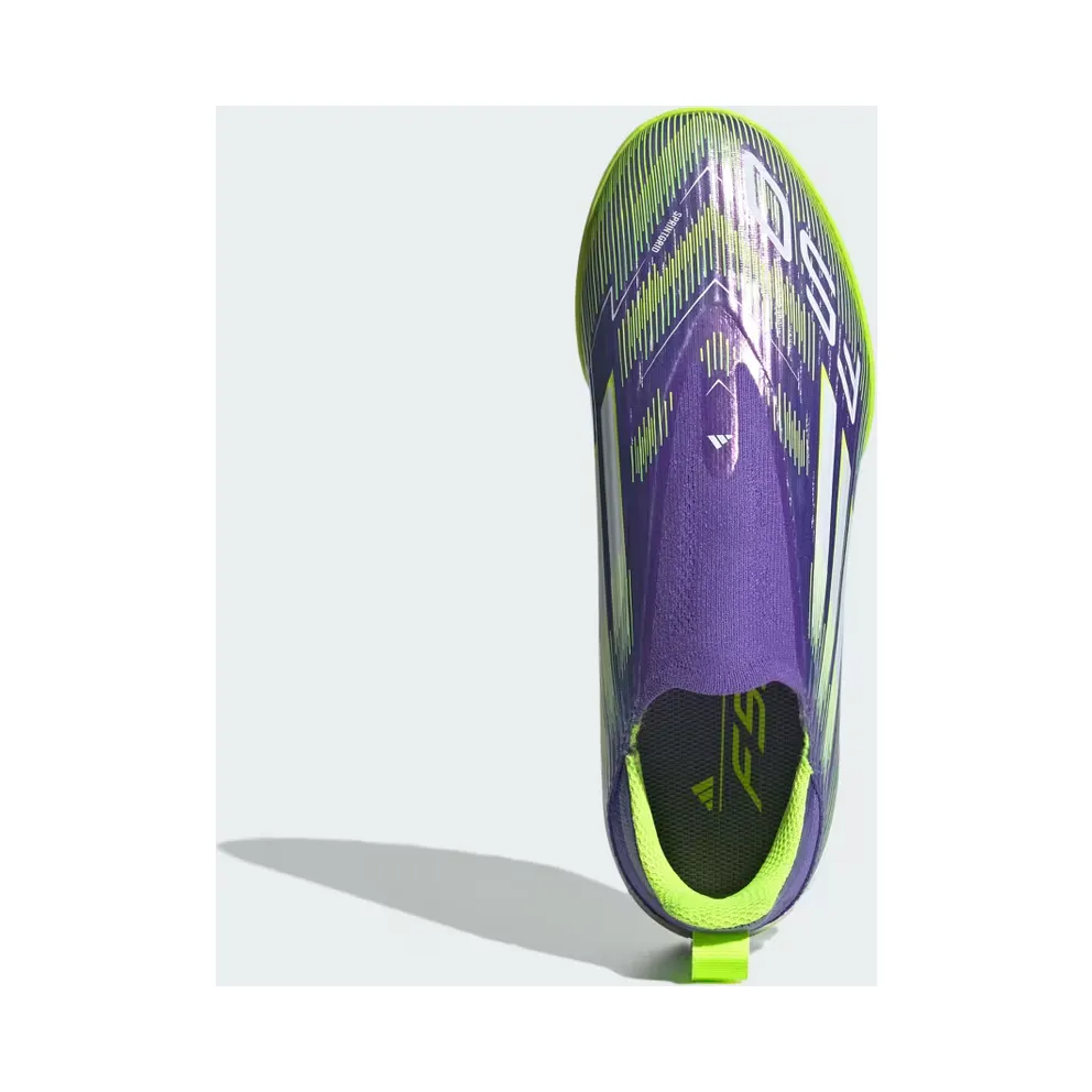 adidas F50 League Laceless TF Purple Rush Cloud White Lucid Lemon (JI0010)