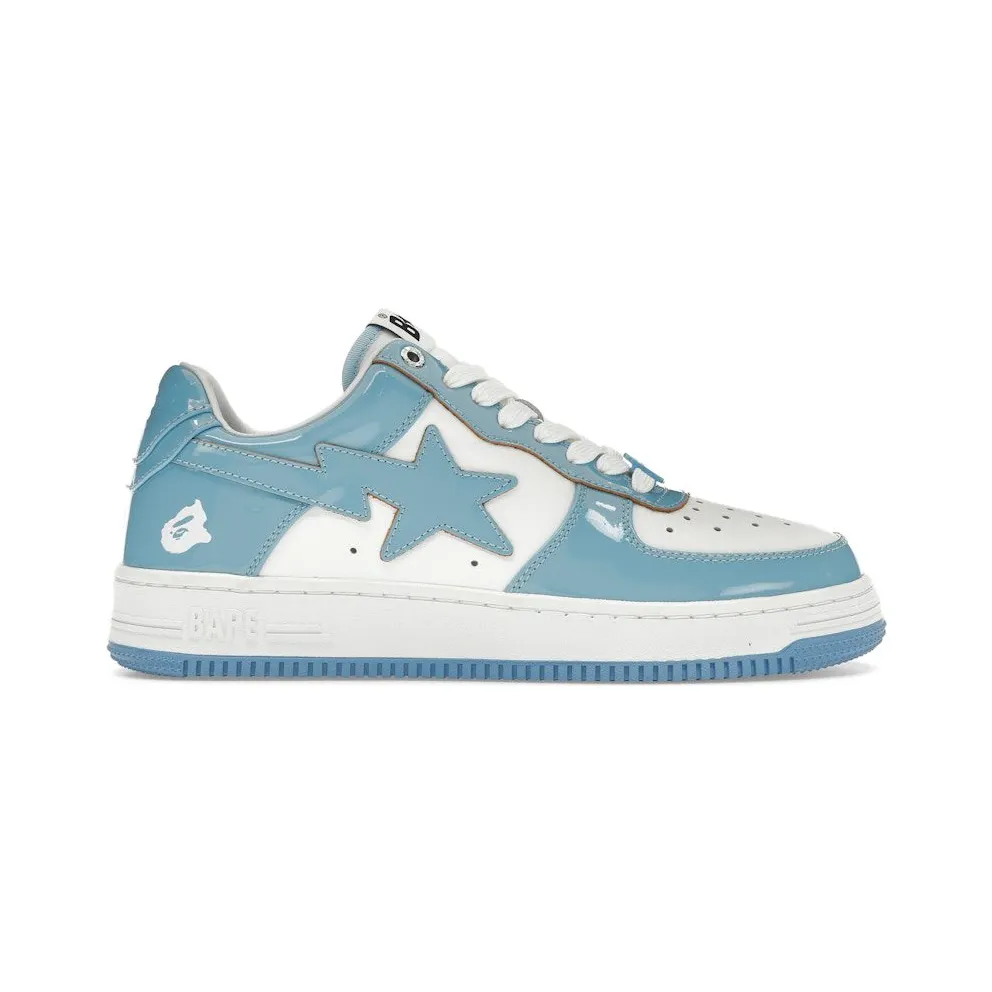 A Bathing Ape Bape Sta Patent Leather Blue White (1I70-291-001-SAX)