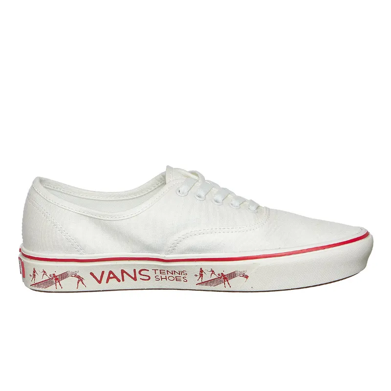 Vans Comfycush Authentic Blanc De Blanc / Red (VN0A3WM748C1)