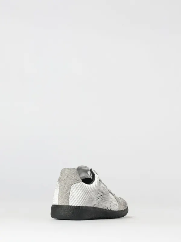 Maison Margiela Replica Used Suede and Mesh Nylon Sneakers Grey (S97WS0100P7645H0966) (2)