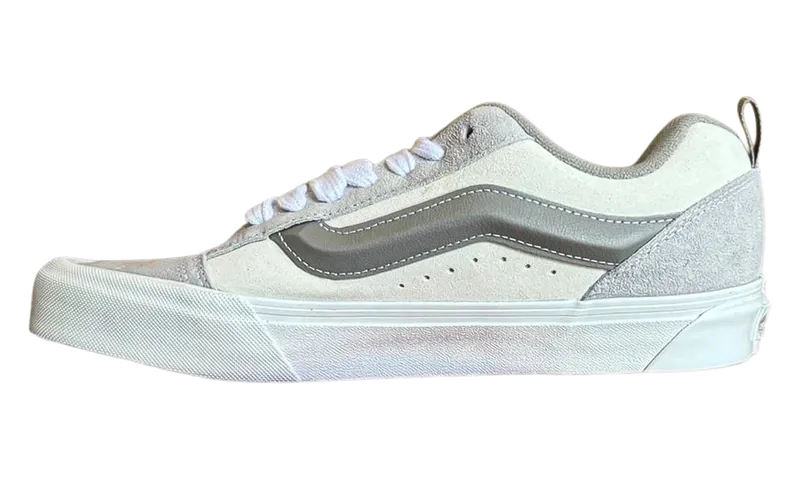 Vans Knu Skool Skate Shoes “Tri-Tone Block Light Grey / White” (VN000D22BH7)