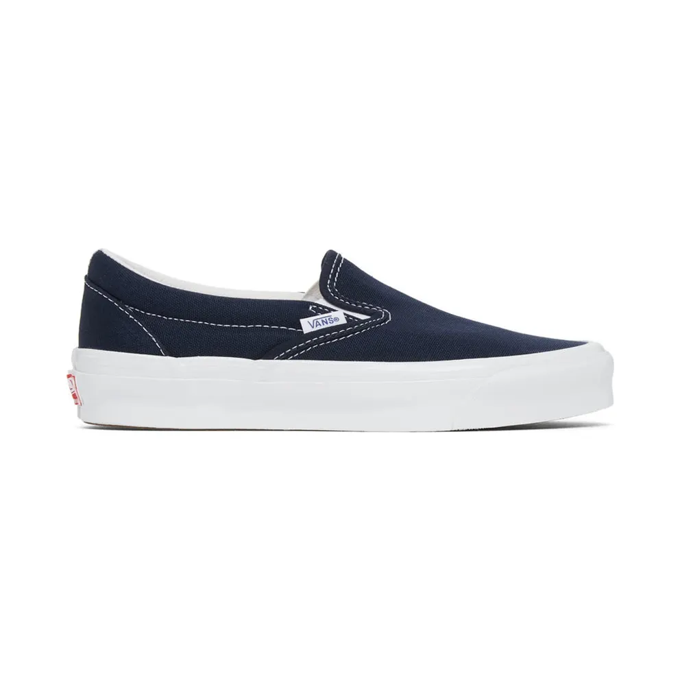 Vans Navy OG Classic Slip-On LX Sneakers (VN0A45JK1X7)