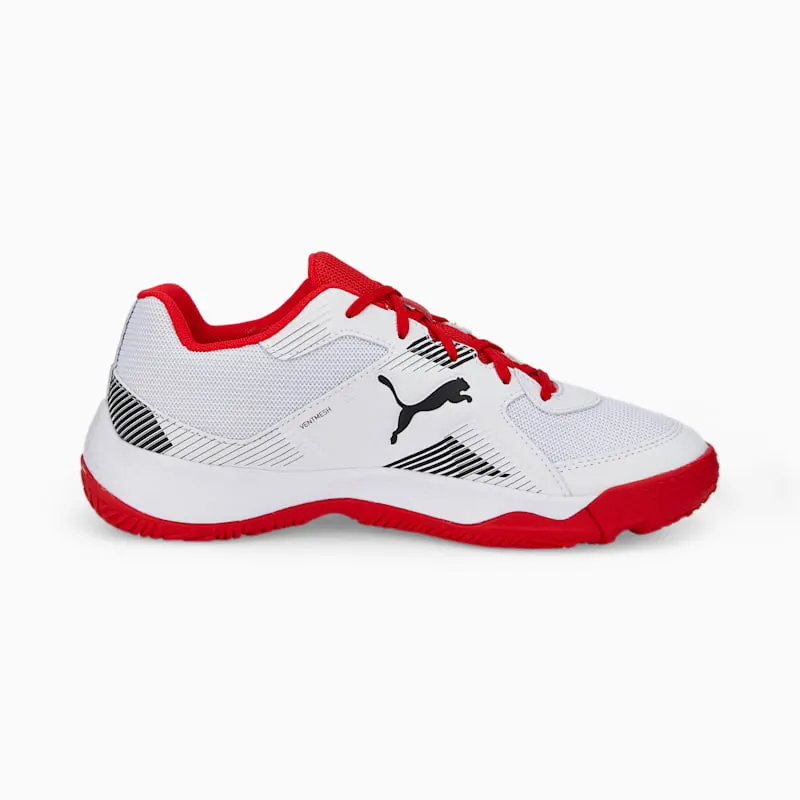 Puma Solarflash II Indoor Sports Shoes Youth White/Black/Red (106883-04)