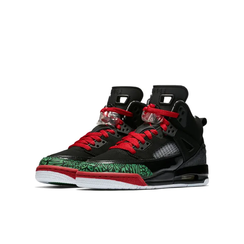 Jordan Spizike Black Varsity Red 2017 (GS) Black/Varsity Red-Classic-Green-White (317321-026)
